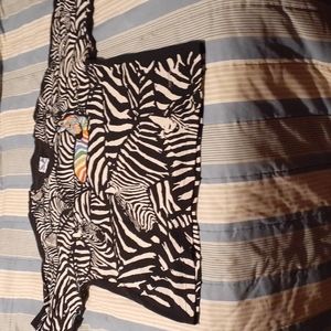 Liquid Blue Zebra T-Shirt